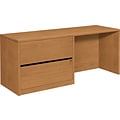 HON 10500 Series Credenza with Left Lateral File, Harvest, 29.5H x 72W x 24D