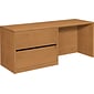 HON 10500 Series Credenza with Left Lateral File, Harvest, 29.5"H x 72"W x 24"D