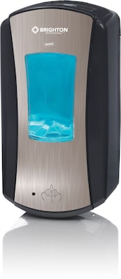 Brighton Professional™ LTX-12 Black/Chrome Touch-Free Foam Soap Dispenser, Each (22858-CC)