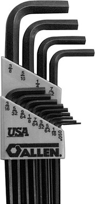 Allen® Long Arm Hex Key Sets; 130L 13pc., W/Plastic Case