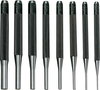 General® Drive Pin Punch Sets, W/Vinyl Case, 4 Long