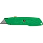 Stanley® Interlock® High Visibility Retractable Utility Knives, Steel Blade, Green