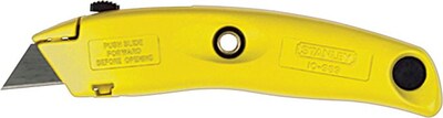 Stanley® Swivel-Lock® Retractable Utility Knives, Cast Aluminum Handle, Straight Edged Steel Blade