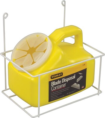 Stanley® Blade Disposal Containers: With Wire Rack