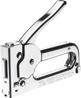 Arrow Fastener Junior Tacker Staple Gun, Chrome Finish