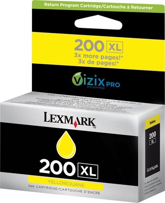 Lexmark 200XL Yellow Ink Cartridge (14L0177), High Yield