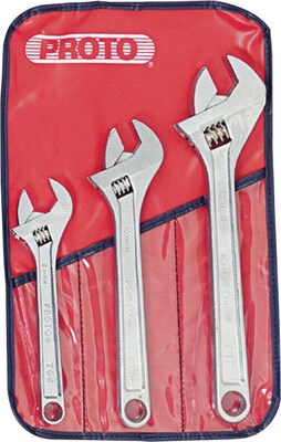 PROTO® Adjustable Wrench Sets, 3 Pieces