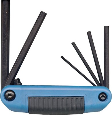 Eklind® Tool Ergo-Fold™ 6 Pieces Large Handle Hex Key Set, Red Composite Grip, 5/32 - 3/8"