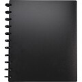 Arc Customizable Durable Poly Notebook System, Black, 9-3/8 x 11-1/4N