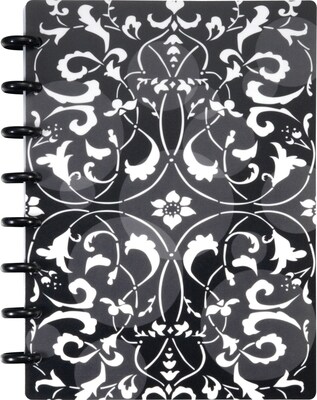 Arc Customizable Flower Circle Design Notebook System, Black & White, 6-3/8 x 8-3/4