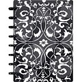 Arc Customizable Flower Circle Design Notebook System, Black & White, 6-3/8 x 8-3/4
