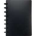 Arc Customizable Durable Poly Notebook System, Black, 6 3/8 x 8 3/4