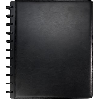 Arc Customizable Leather Notebook System, Black, 9-1/2 x 11-1/2, Each