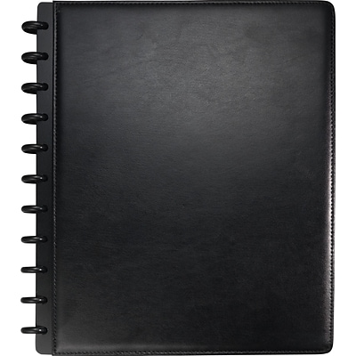 9-1/2 Black Arc Customizable Leather Notebook System