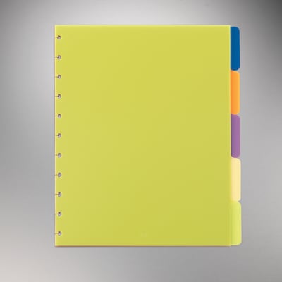 Arc System Tab Dividers, Assorted Colors, 9x11