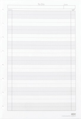 Staples® Arc Notebook System To-Do Refill Paper, 5.5 x 8.5, 50 Sheets, Cornell Ruled, White (19994