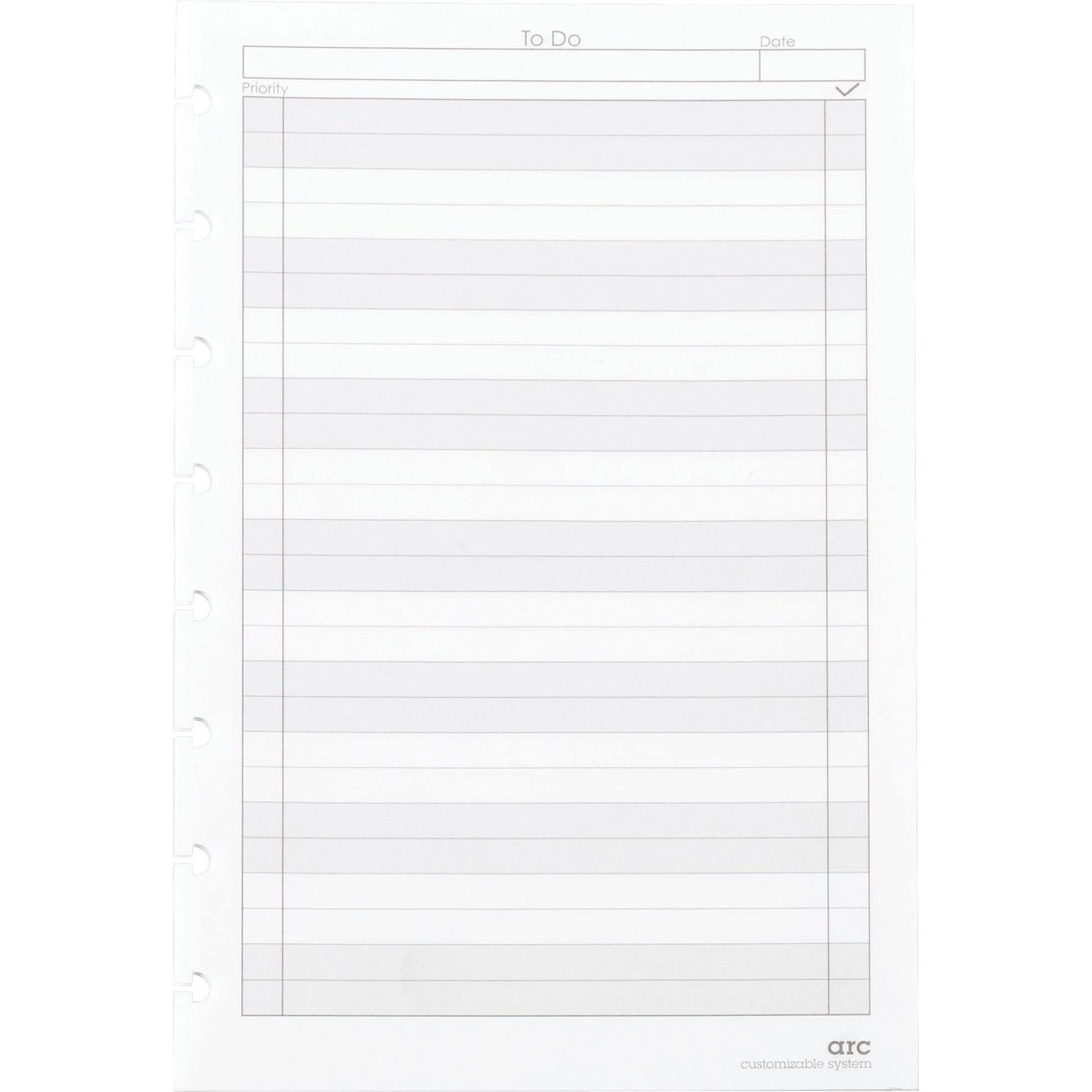 Staples® Arc Notebook System To-Do Refill Paper, 5.5 x 8.5, 50 Sheets, Cornell Ruled, White (19994)