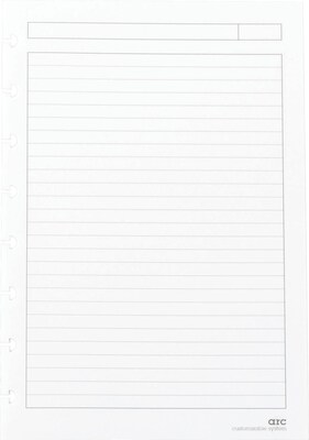 Staples® Arc Notebook System Premium Refill Paper, 5.5" x 8.5", 50 Sheets, Narrow Ruled, Cream (19993)