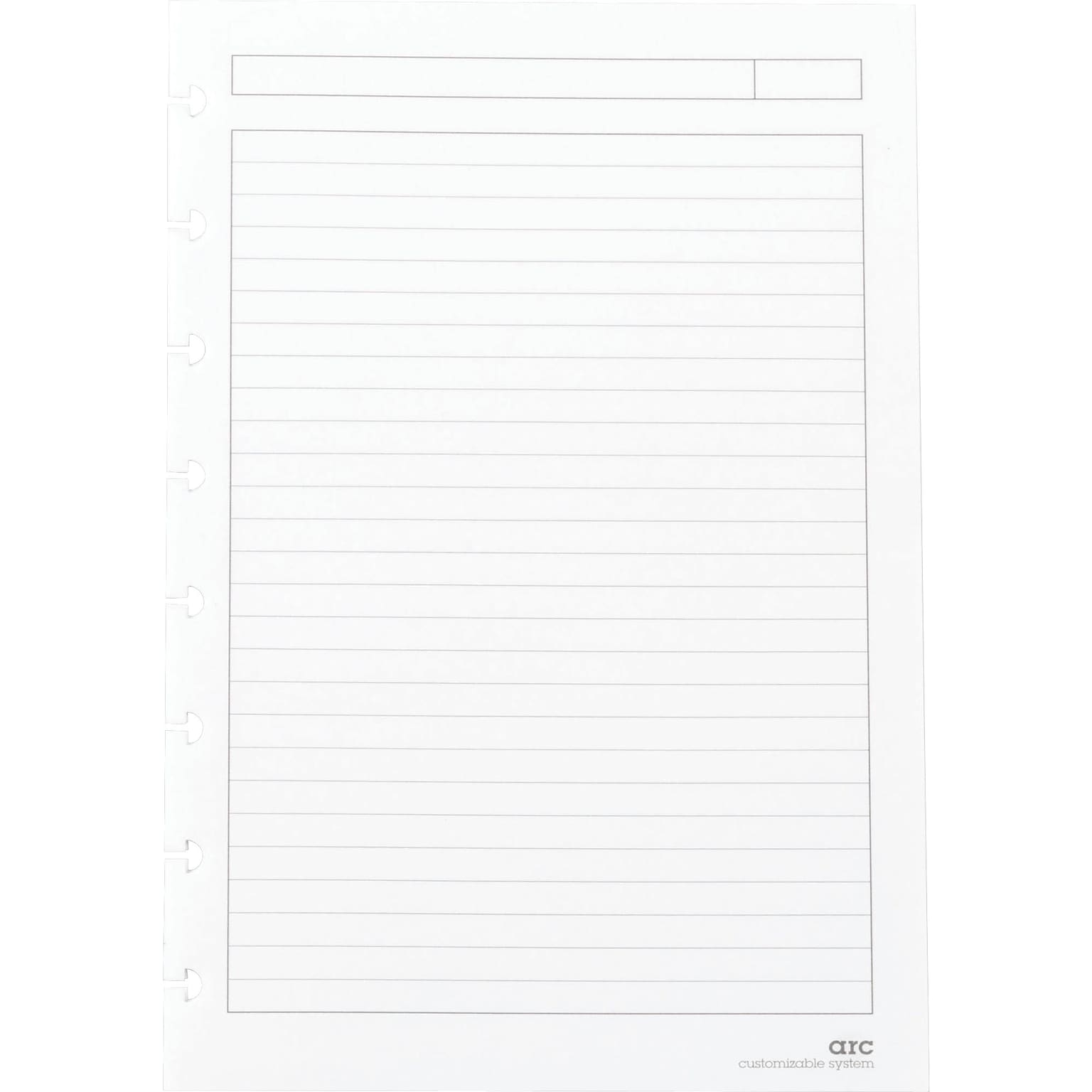 Staples® Arc Notebook System Premium Refill Paper, 5.5 x 8.5, 50 Sheets, Narrow Ruled, Cream (19993)