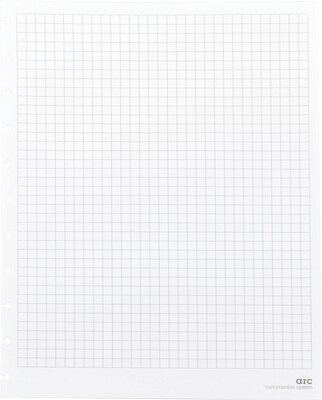 Arc System Graph-Ruled Premium Refill Paper, White, 8-1/2 x 11
