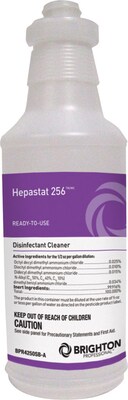 Brighton Professional™ Silk-Screened Bottle for Hepastat 256™ Disinfectant Cleaner, 32oz.