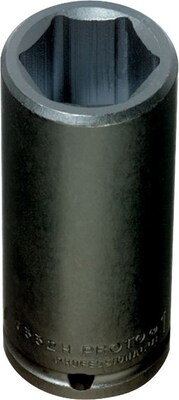 PROTO® Torqueplus™ Deep Impact Socket Bits, 1/2 Drive, 1-1/8 6 Point