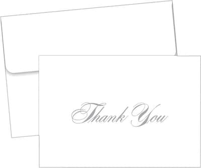 Great Papers® Silver Thank You Note Cards, 48 count
