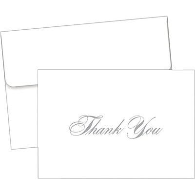 Great Papers® Silver Thank You Note Cards, 48 count