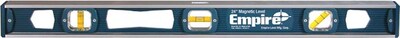 Empire® Magnetic Aluminum Level Unitek™ Series, Builders Spirit I-Beam Level, 24