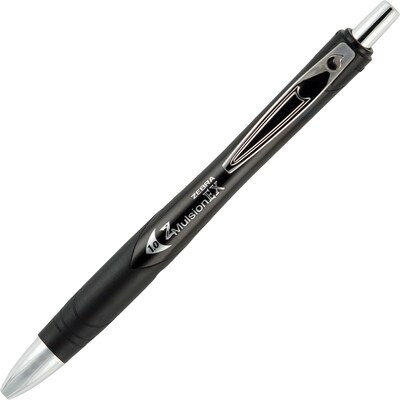 Zebra Pen Retractable Z-Mulsion EX Ballpoint Pen, Medium 1.0mm, Black, Dozen