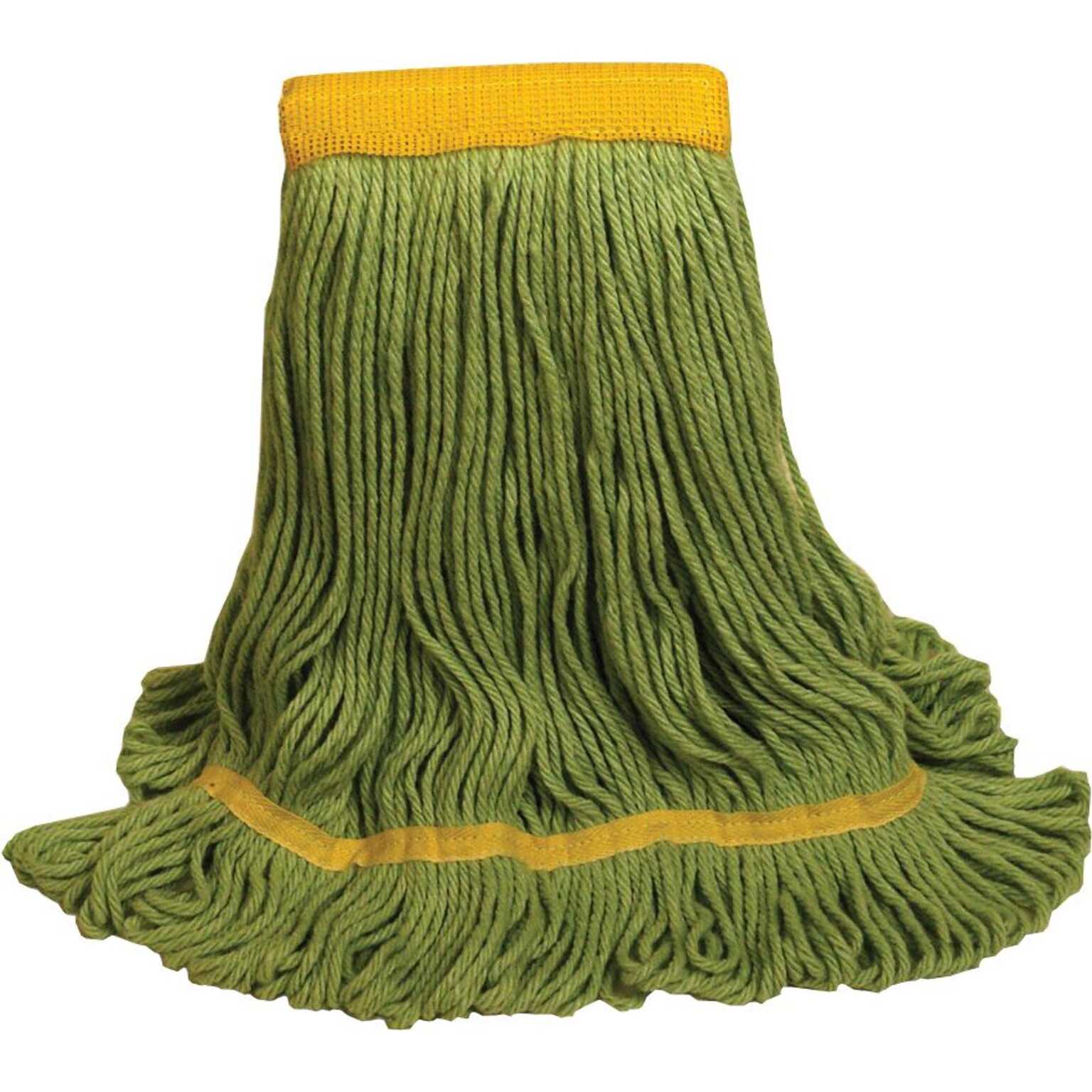 ODell 1200 Series Medium Recycled PET Mop Head, 5 Headband, Green (1200M/GR)