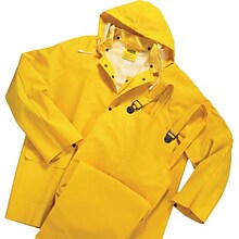 Anchor Brand Raincoat Jacket, PVC/Polyester, Yellow, 5X-Large