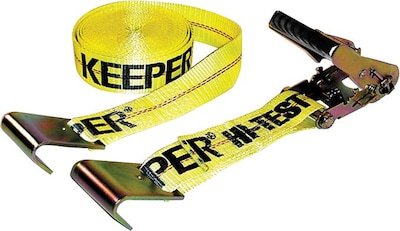 Keeper 324 Ratchet Tie Down Straps with Flat Hook, 10/Box (130-04623)