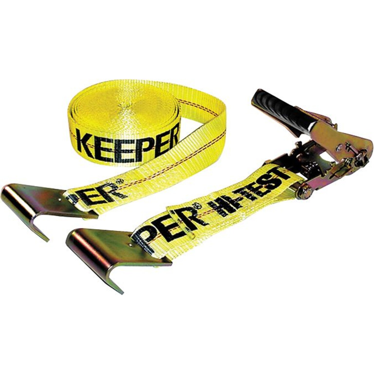 Keeper 324 Ratchet Tie Down Straps with Flat Hook, 10/Box (130-04623)