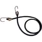 Keeper Heavy-Duty Bungee Cords, Dichromate Hooks, 24", Black, 10/Pack (130-06180)