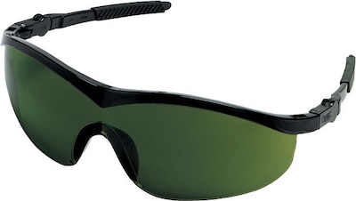 Crews Storm® Protective Eyewear, Black Frame Green 5.0 (CREWS)