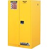 Justrite Safety Cabinets for Flammables, Yellow, 90 Gallon