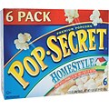 Pop Secret Microwave Popcorn, Homestyle, 3.5 oz. Bags, 6 Bags/Box