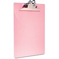 Saunders Pink Recycled Plastic Clipboard, 1 Capacity, Holds 8 1/2W x 12H, Pink