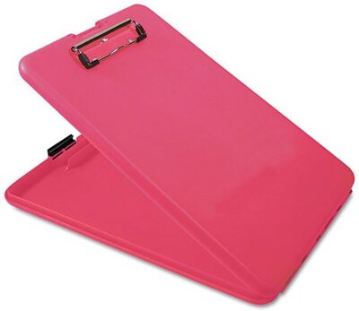 Saunders® SlimMate Portable Desktop, 1 Capacity, Holds 8 1/2W x 12H, Pink