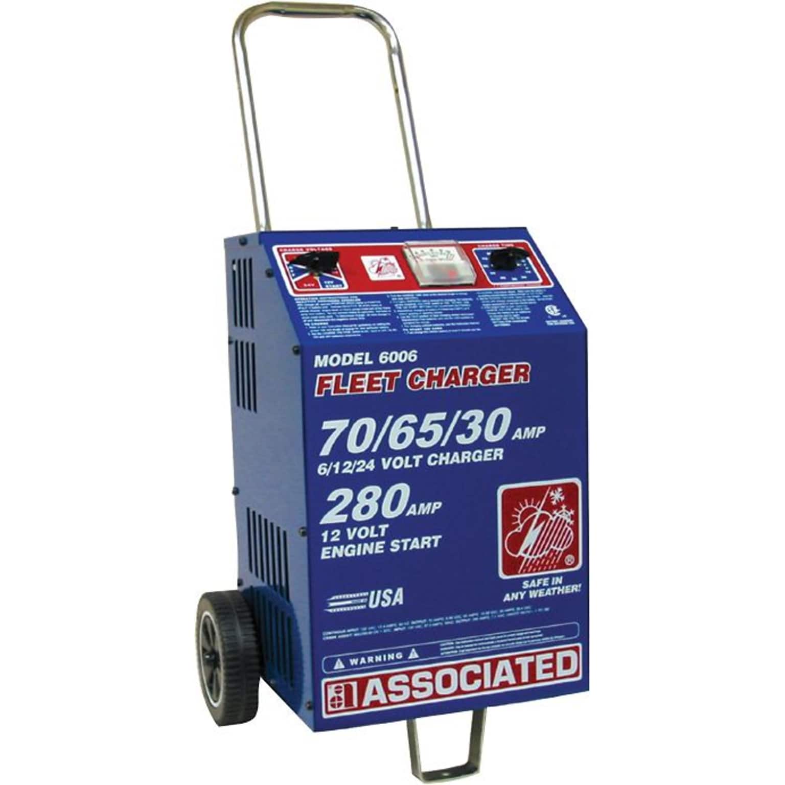 Ace™ 600 A Boost Rating Heavy Duty Commercial Fleet Charger, 6/12/24 V, 70/65/30 A (075-6006)