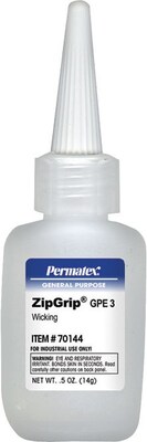 Permatex® ZipGrip® GPE 3 Cyanoacrylate Adhesives, 5 oz