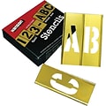 C.H. Hanson® Brass Stencil Letter & Number Sets, 2 in, 45 PC