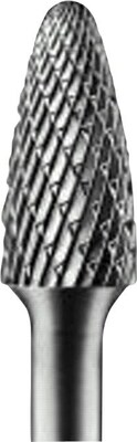 PFERD Tungsten Carbide Bur Bits, Tree Radius, 1 in