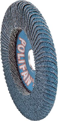 PFERD POLIFAN® Flap Discs, 40 Grit, 7/8 Arbor Diameter