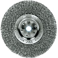 Weiler® Trulock™ Narrow-Face Crimped Wire Wheels, Wire Material Steel, 6 Diameter (804-01075)