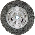 Weiler® Bench Grinder Wheels, Medium Face Wheel, Wire Material Steel, 6 Diameter