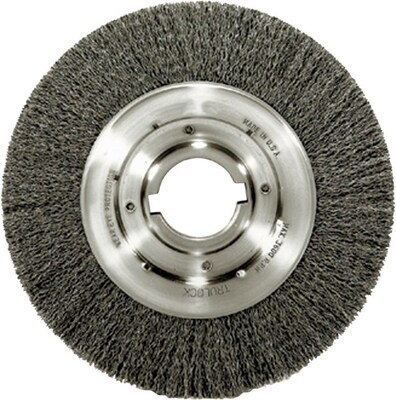 Weiler® Trulock™ Medium-Face Crimped Wire Wheels, Wire Material Steel, 10 Diameter