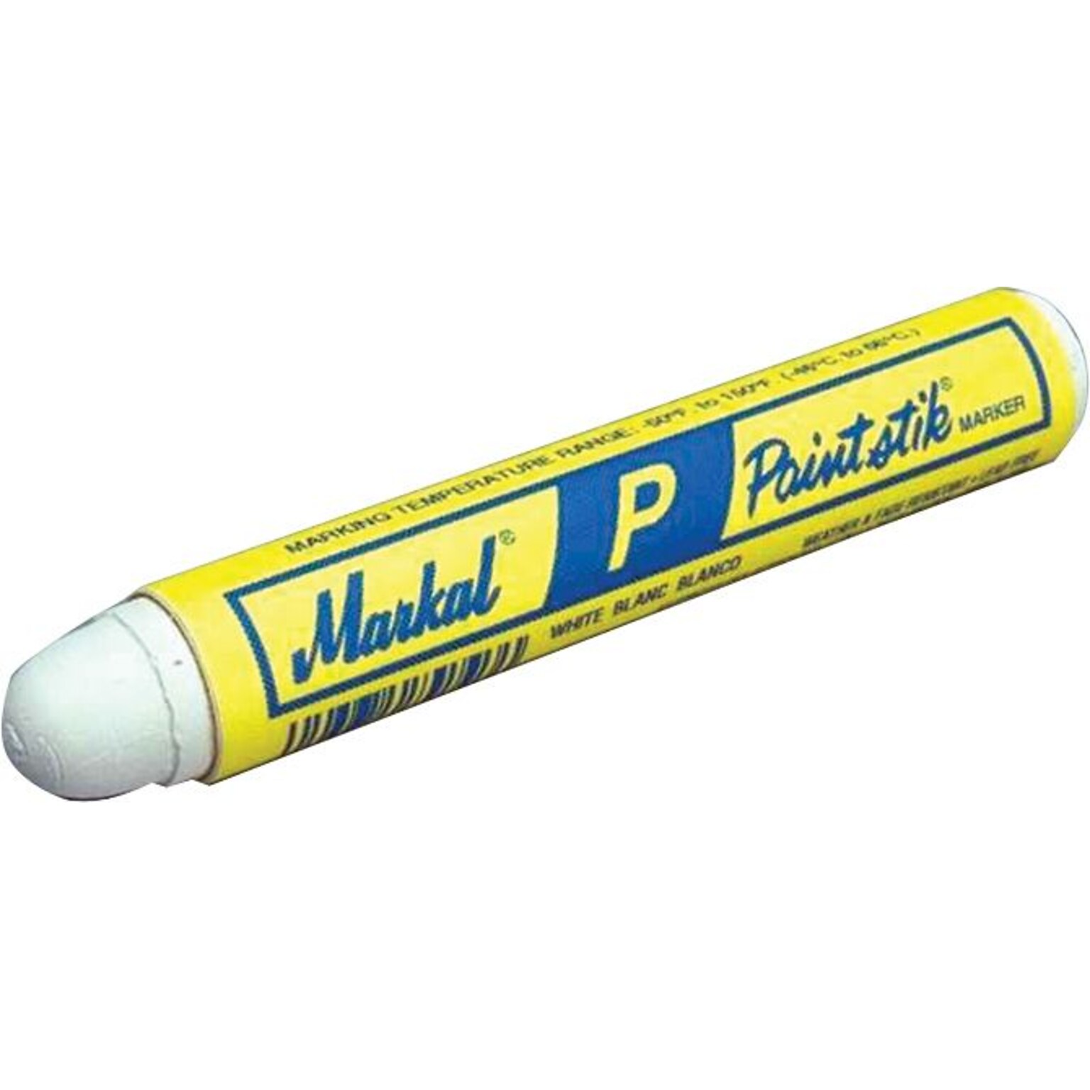 Markal® Paintstik® P Markers, White, 4 3/4 in