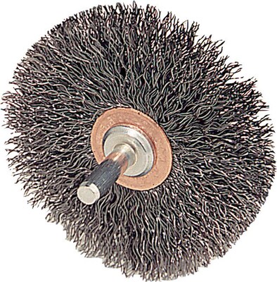 Weiler® Stem-Mounted Conflex Brushes, Steel, 3 Diamter